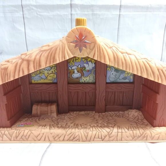 Fisher Price Little People Nativity Manger Christmas Story Stable 2002 - Picture 3 of 6